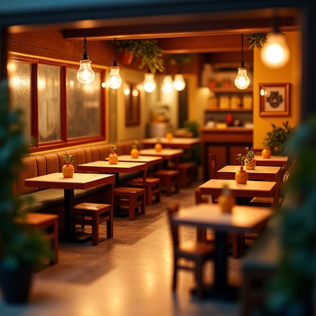 Restaurant Miniature Interior Model